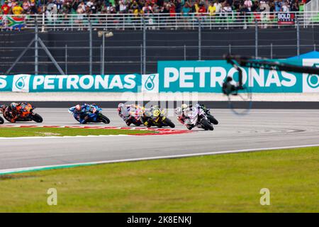 23.. Oktober 2022; Sepang International Circuit, Sepang, MALAYSIA: MotoGP von Malaysia, Renntag: Start des Rennens beim malaysischen MotoGP Stockfoto