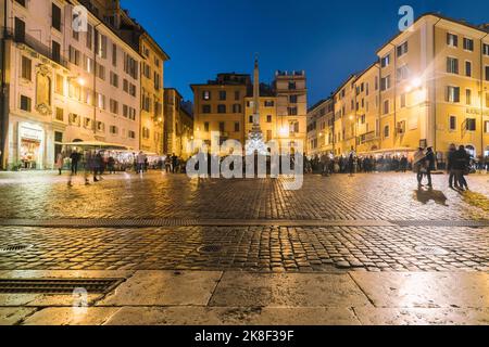 Fontana del Pantheon, Rom, Italien Stockfoto