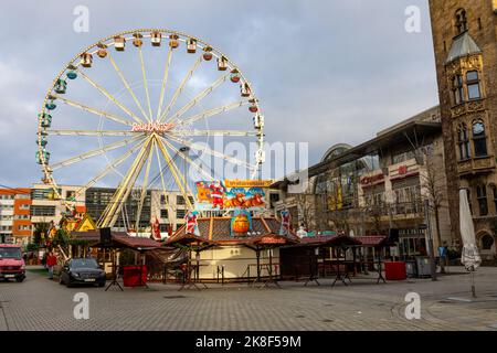 Weihnachtsmarkt in Dortmund, Deutschland. Stockfoto