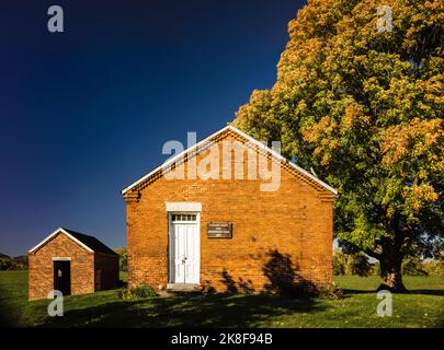 Hockanum School Hockanum Rural Historic District   Hadley, Massachusetts, USA Stockfoto