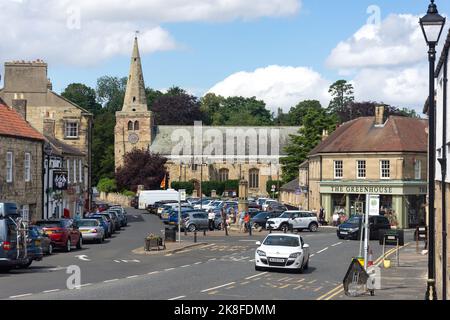 St. Lawrence's Church, Dial Place, Warkworth, Northumberland, England, Vereinigtes Königreich Stockfoto