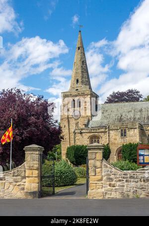 St. Lawrence's Church, Dial Place, Warkworth, Northumberland, England, Vereinigtes Königreich Stockfoto