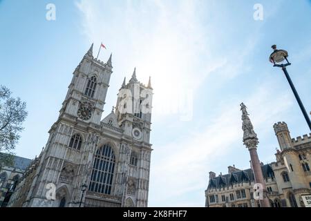 Großbritannien, England, London, Fassade der Westminster Abbey Stockfoto