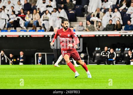 MADRID, SPANIEN - 22. OKTOBER: ISCO Alarcon von Sevilla CF während des Spiels zwischen Real Madrid CF und Sevilla CF von La Liga Santander am 22. Oktober 2022 in Santiago Bernabeu von Madrid, Spanien. (Foto von Samuel Carreño/PxImages) Stockfoto