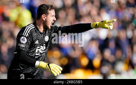 Wolverhampton, Großbritannien. 23. Oktober 2022. Danny ward von Leicester City während des Premier League-Spiels in Molineux, Wolverhampton. Bildnachweis sollte lauten: Andrew Yates/Sportimage Kredit: Sportimage/Alamy Live News Stockfoto