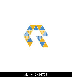 Buchstabenbuchstaben Initialen Monogramm Logo RR, R , R und P Stock Vektor