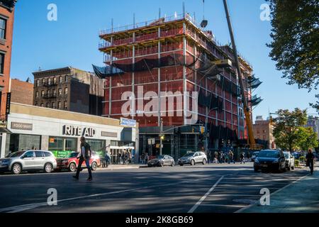 Bau von Seniorenwohnungen in Chelsea in New York am Freitag, den 14. Oktober 2022. (© Richard B. Levine) Stockfoto