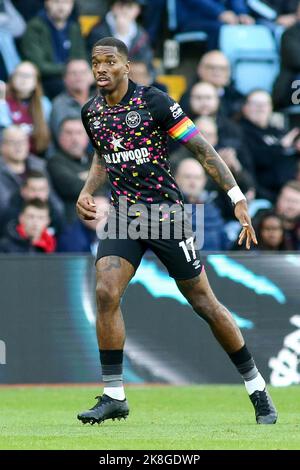 Birmingham, Großbritannien. 23. Oktober 2022. Ivan Toney von Brentford (17) während des Premier League-Spiels zwischen Aston Villa und Brentford im Villa Park, Birmingham, England am 23. Oktober 2022. Foto von Mick Haynes. Nur zur redaktionellen Verwendung, Lizenz für kommerzielle Nutzung erforderlich. Keine Verwendung bei Wetten, Spielen oder Veröffentlichungen einzelner Clubs/Vereine/Spieler. Kredit: UK Sports Pics Ltd/Alamy Live Nachrichten Stockfoto