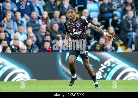 Birmingham, Großbritannien. 23. Oktober 2022. Ivan Toney von Brentford (17) während des Premier League-Spiels zwischen Aston Villa und Brentford im Villa Park, Birmingham, England am 23. Oktober 2022. Foto von Mick Haynes. Nur zur redaktionellen Verwendung, Lizenz für kommerzielle Nutzung erforderlich. Keine Verwendung bei Wetten, Spielen oder Veröffentlichungen einzelner Clubs/Vereine/Spieler. Kredit: UK Sports Pics Ltd/Alamy Live Nachrichten Stockfoto