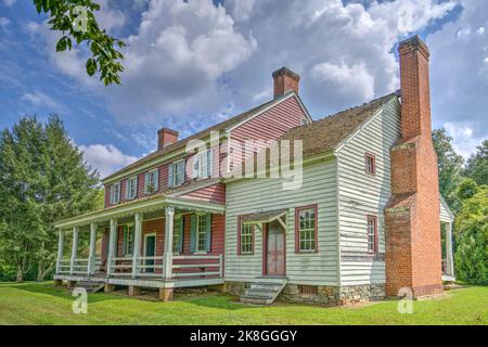 Fort Defiance, das historic18.. Jahrhundert Haus von General William Lenoir in Lenoir, North Carolina. Stockfoto