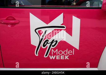 Logo der Top Model Week, Republik Albanien Stockfoto