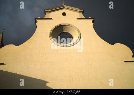 Santo Spirito Kirchenfassade Florenz Italien Stockfoto