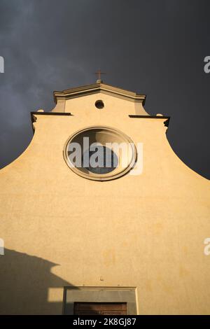 Santo Spirito Kirchenfassade Florenz Italien Stockfoto