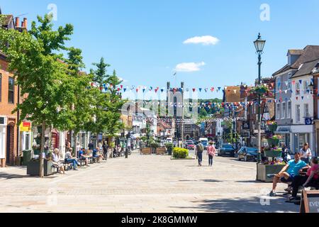 St Mary's Church vom Market Square, Henley-on-Thames, Oxfordshire, England, Großbritannien Stockfoto