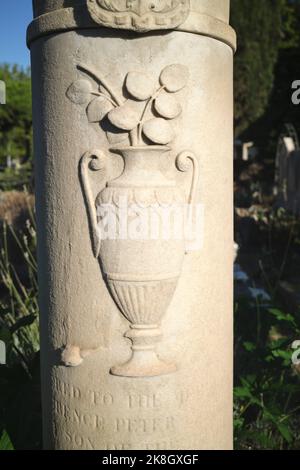 Der englische Friedhof oder Cimitero Inglese in Florenz Italien Stockfoto