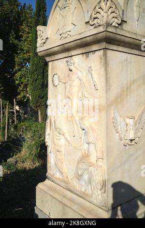 Der englische Friedhof oder Cimitero Inglese in Florenz Italien Stockfoto