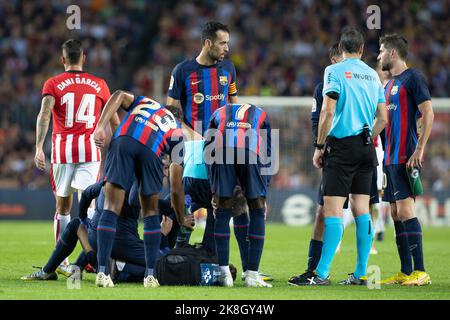 Barcelona, Spanien. 23. Oktober 2022. Gavi vom FC Barcelona beim Ligaspiel zwischen dem FC Barcelona und dem Athletic Club de Bilbao im Spotify Camp Nou in Barcelona, Spanien. Bild: DAX Images/Alamy Live News Stockfoto