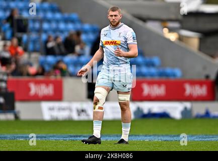 Eccles, Vereinigtes Königreich. 23. Oktober 2022. Premiership Rugby. Sale V Harlequins. AJ Bell Stadium. Eccles. George Hammond (Harlequins) während des Sale V Harlequins Gallagher Premiership Rugby-Spiels. Kredit: Sport In Bildern/Alamy Live Nachrichten Stockfoto