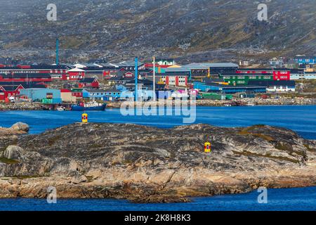 Nanortalik, Gemeinde Kujalleq, Grönland, Königreich Dänemark Stockfoto