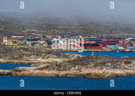 Nanortalik, Gemeinde Kujalleq, Grönland, Königreich Dänemark Stockfoto