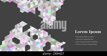 Abstraktes nahtloses Liniendreieck, geometrischer Texturhintergrund, Polygonmuster, Netzwerkkonzept Stockfoto