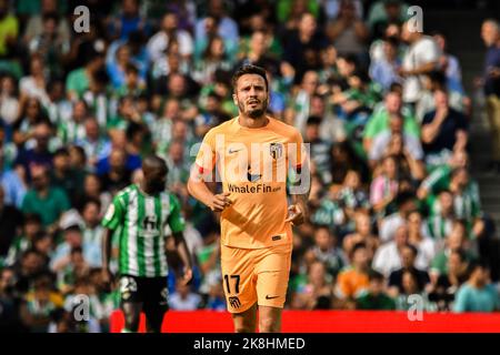 SEVILLA, SPANIEN - 23. OKTOBER: Saul Ñiguez von Atlético de Madrid während des Spiels zwischen Real Betis Balompie und Atletico de Madrid CF von La Liga Santander am 27. August 2022 in Mestalla in Valencia, Spanien. (Foto von Samuel Carreño/PxImages) Stockfoto