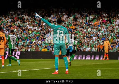 SEVILLA, SPANIEN - 23. OKTOBER: Rui Silva von Real Betis Balompie während des Spiels zwischen Real Betis Balompie und Atletico de Madrid CF von La Liga Santander am 27. August 2022 in Mestalla in Valencia, Spanien. (Foto von Samuel Carreño/PxImages) Stockfoto