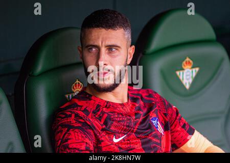 Sevilla, Spanien. 23. Oktober 2022. Mario Hermoso von Atletico de Madrid gesehen während des La Liga Santander 2022/2023 Spiels zwischen Real Betis und Atletico de Madrid im Benito Villamarin Stadion.(Final Score; Real Betis 1:2 Atletico de Madrid) Credit: SOPA Images Limited/Alamy Live News Stockfoto