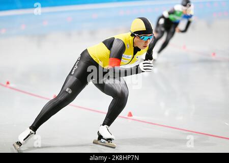 Nagano, Japan. Kredit: MATSUO. 22. Oktober 2022. Rin Kosaka Eisschnelllauf : die 29. All Japan Eisschnelllauf-Einzeldistanz-Meisterschaften der Frauen 3000m bei der M-Wave in Nagano, Japan. Kredit: MATSUO .K/AFLO SPORT/Alamy Live Nachrichten Stockfoto