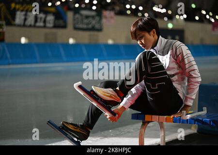 Nagano, Japan. Kredit: MATSUO. 22. Oktober 2022. NAO Kodaira Speed Skating : die All Japan Speed Skating Single Distance Championships 29. in Nagano, Japan. Kredit: MATSUO .K/AFLO SPORT/Alamy Live Nachrichten Stockfoto