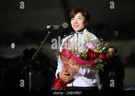 Nagano, Japan. Kredit: MATSUO. 22. Oktober 2022. NAO Kodaira Speed Skating : die All Japan Speed Skating Single Distance Championships 29. in Nagano, Japan. Kredit: MATSUO .K/AFLO SPORT/Alamy Live Nachrichten Stockfoto