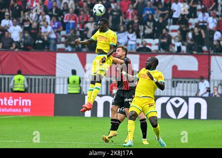 OGC Nice gegen FC Nantes am 23. Oktober 2022 in Nizza, Frankreich. Foto von Lionel Urman/ABACAPRESS.COM Stockfoto