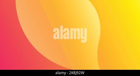 Moderner abstrakter Hintergrund in Gelb und Orange. Präsentationsdesign. Gelb minimal abstrakt. Trendy einfache Farbverlauf abstrakte Hintergrund, Vektor Stock Vektor