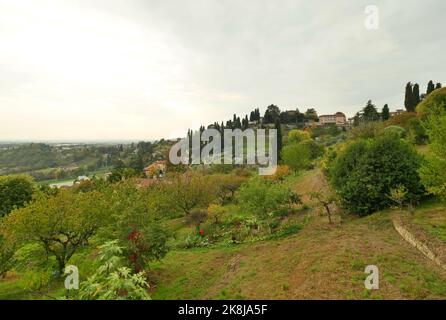 Mittelalterliche Steintreppe 'Scorlazzino' in Bergamo, Lombardei Italien Stockfoto