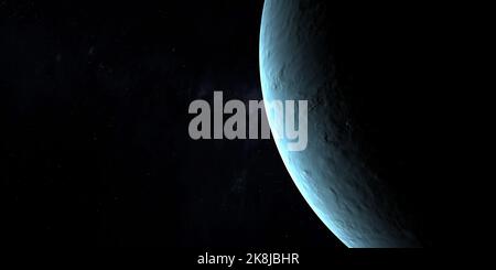 Uranus-Planet im Weltraum Stockfoto