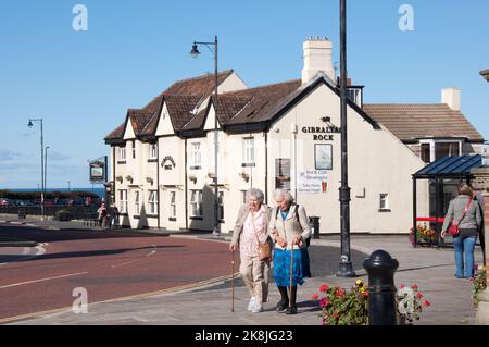 Der Gibraltar Rock, Tynemouth, Northumberland, Tyne und Wear Stockfoto