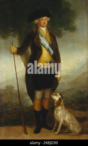 Francisco José de Goya - (1747 - 1828 ) - war ein spanischer romantischer Maler und Grafiker - Karl IV. Von Spanien als Huntsman Stockfoto