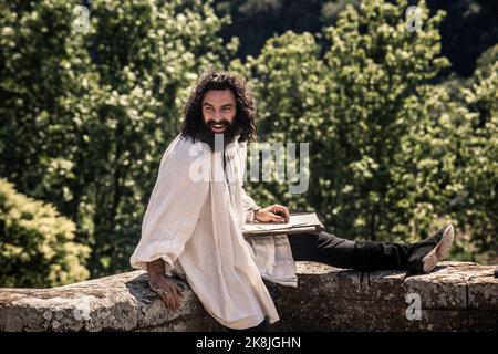 AIDAN TURNER in LEONARDO (2021), Regie: FRANK SPOTNITZ und STEVE THOMPSON. Kredit: Lux Vide / RAI Kino / Album Stockfoto