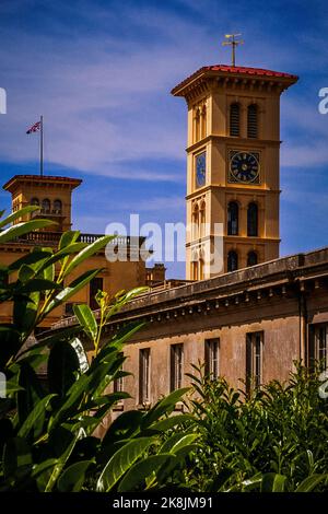Eine szenische Aufnahme des Queen Victoria Osborne House, Isle of Wight, Großbritannien an einem sonnigen Tag Stockfoto