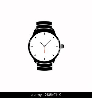 Vorlage für Symbol-Vektor-Symbol der Armbanduhr Stock Vektor