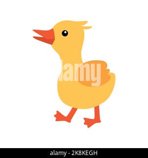 Cartoon-Illustration. Entlein ist ein Tier und eine Familie Entlein. Stock Vektor