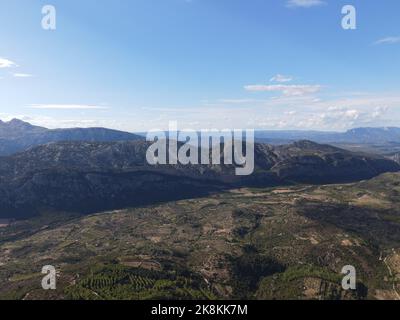 Gola di Gorropu. Berühmte und beeindruckende Schlucht in den Bergen von Sardegna, Italien. Wandernationalpark. Stockfoto