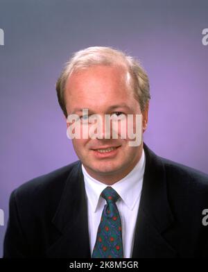 Oslo 1994 Porträt des Wirtschaftswissenschaftlers und Investors Einar Chr. Nagell-Erichsen. Foto: Knut Falch / NTB Stockfoto