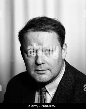 Oslo Januar 1970 NRK-Reporter Bjørge Lillelien. Foto: NTB / NTB Stockfoto