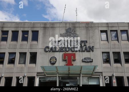 Tennent Caledonian Breweries Glasgow Scotland Juli 2022 Stockfoto