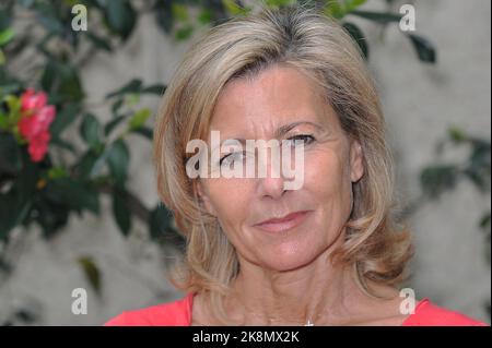 Claire Chazal bei der Flamme Marie-Claire Pressekonferenz im Salons France Amériques in Paris. 10 Mai 2012 Stockfoto