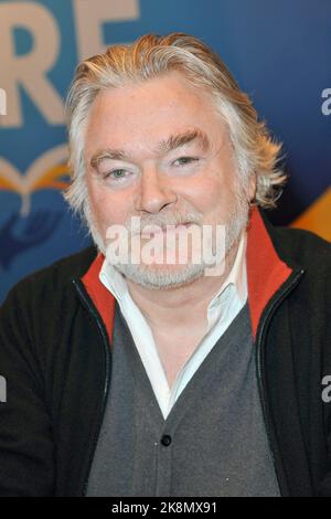 Der französische Schauspieler und Drehbuchautor Christian Rauth beim Salon du Livre in Paris am 21. März 2015. Stockfoto