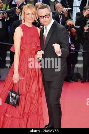 Nicolas Winding Refn, Liv Corfixen 75. Jubiläumsfeier der Filmfestspiele von Cannes. Vorführung von 'L'Innocent' ('The Innocent') 75. Filmfestspiele von Cannes 24. Mai 2022 Stockfoto