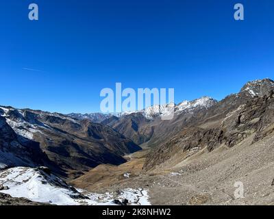 Wanderweg in Südtirol Pfossental Stockfoto