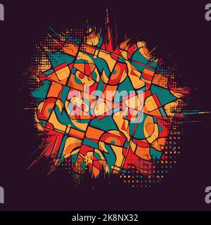 Abstrakt Splash Grunge bunten Hintergrund Stock Vektor